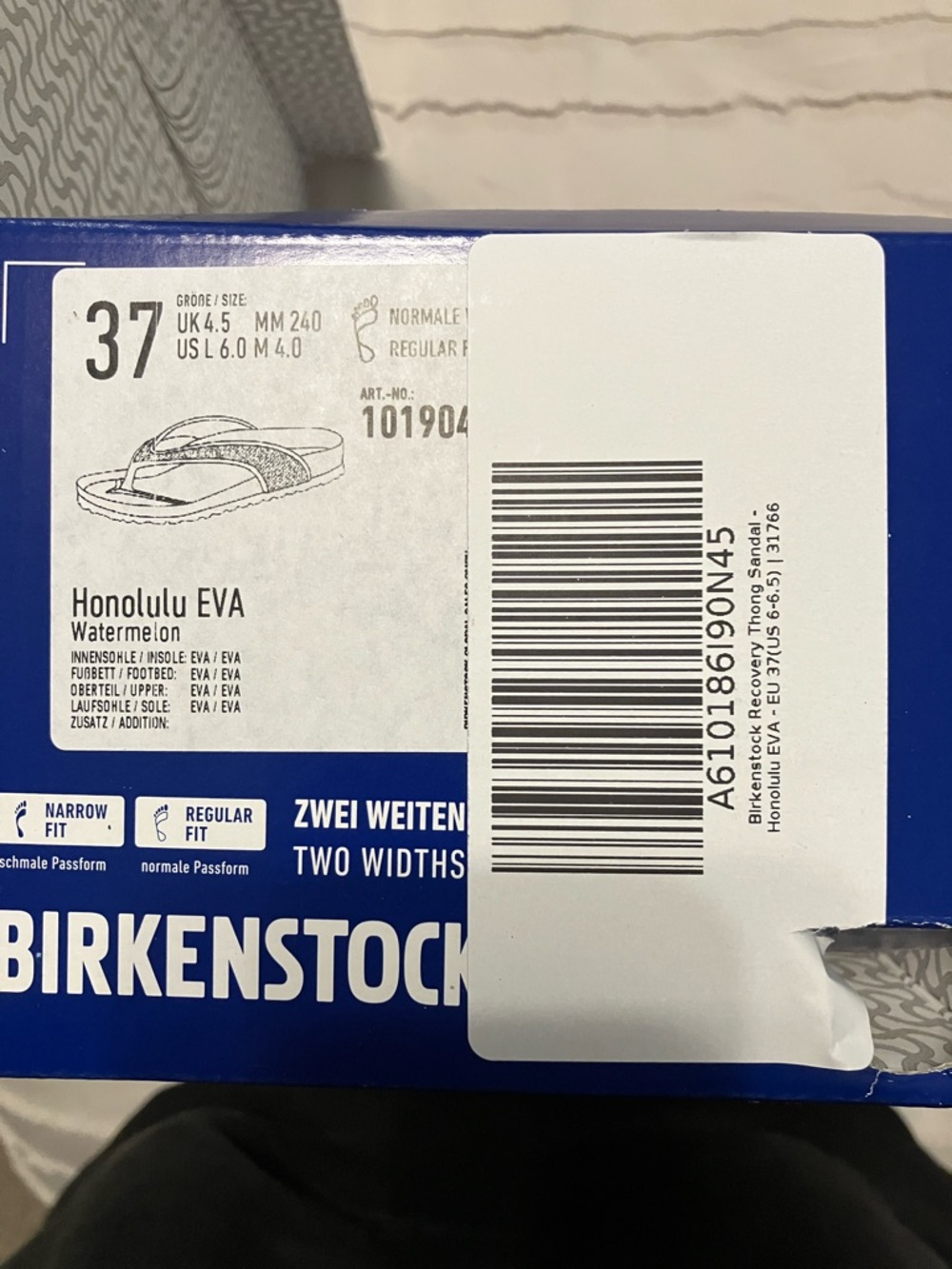 Birkenstock “Watermelon” EVA Recovery Slide Sandals (EU37/US 6/6.5) - Picture 3 of 4